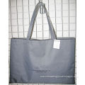 Personalised Grey Foldable Nylon Shopping Bags , Recycled Grocery Tote Bags